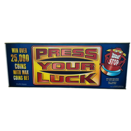 Press Your Luck Slot Glass