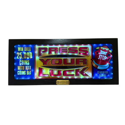 Press Your Luck Slot Glass
