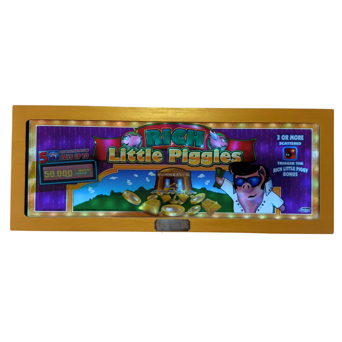 Rich Little Piggies Elvis Slot Glass