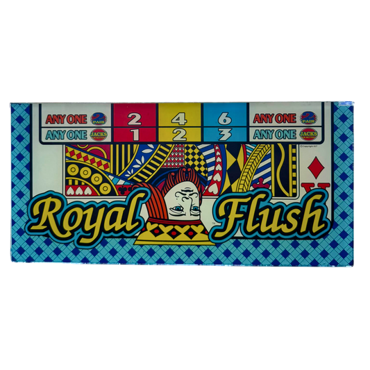 Royal Flush King Slot Glass