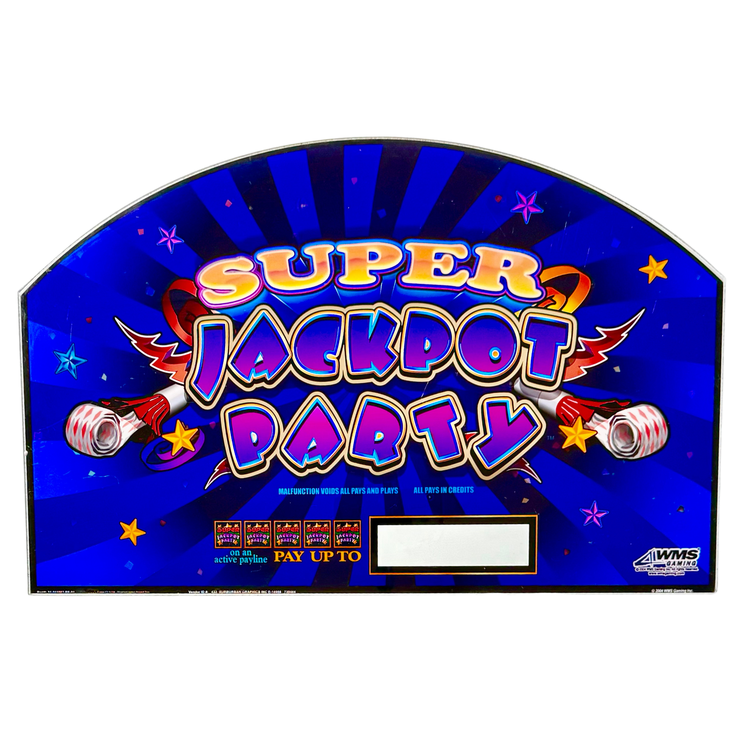 Super Jackpot Party Slot Glass