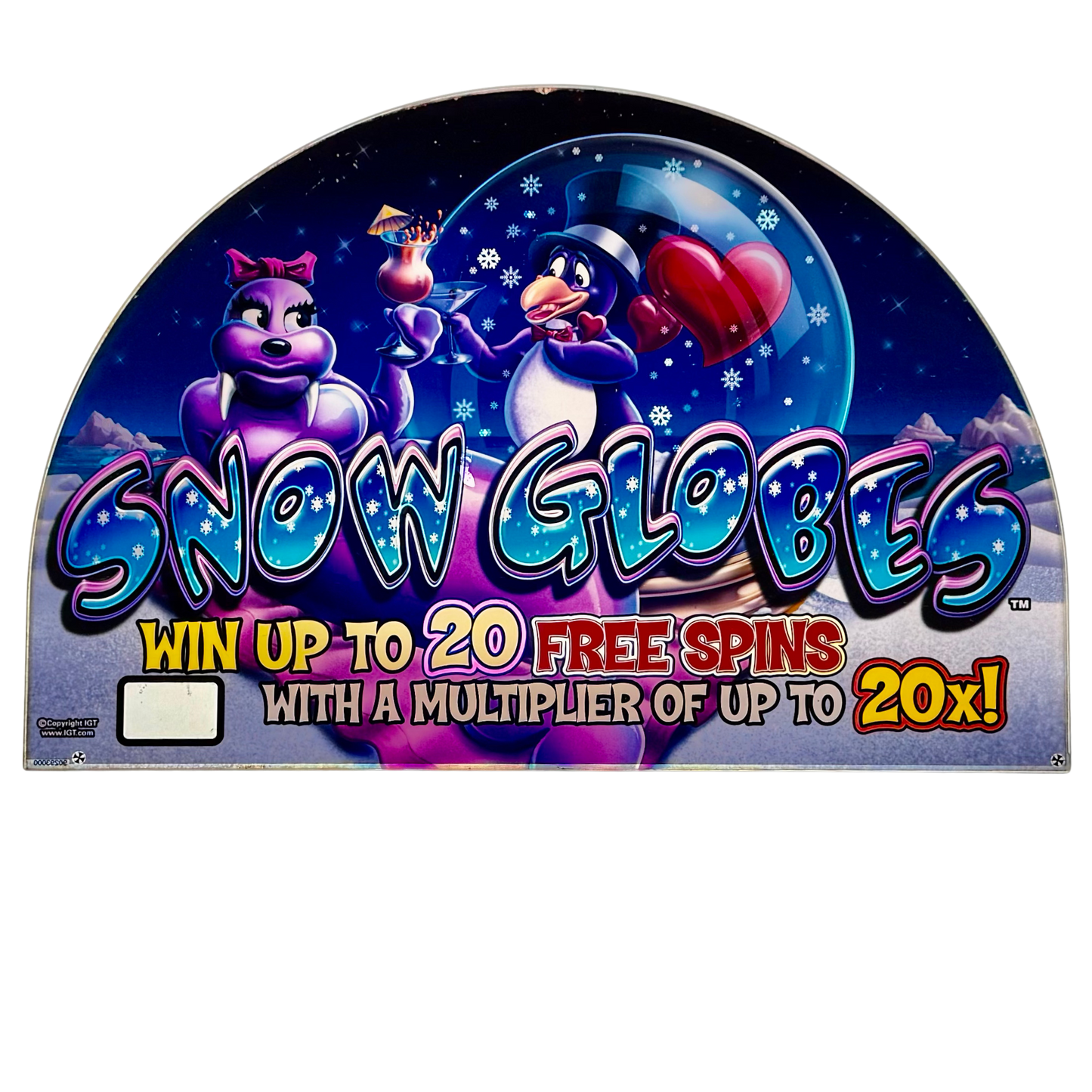 Snow Globes Slot Glass