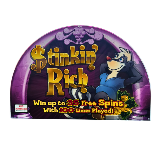 Stinkin' Rich Slot Glass