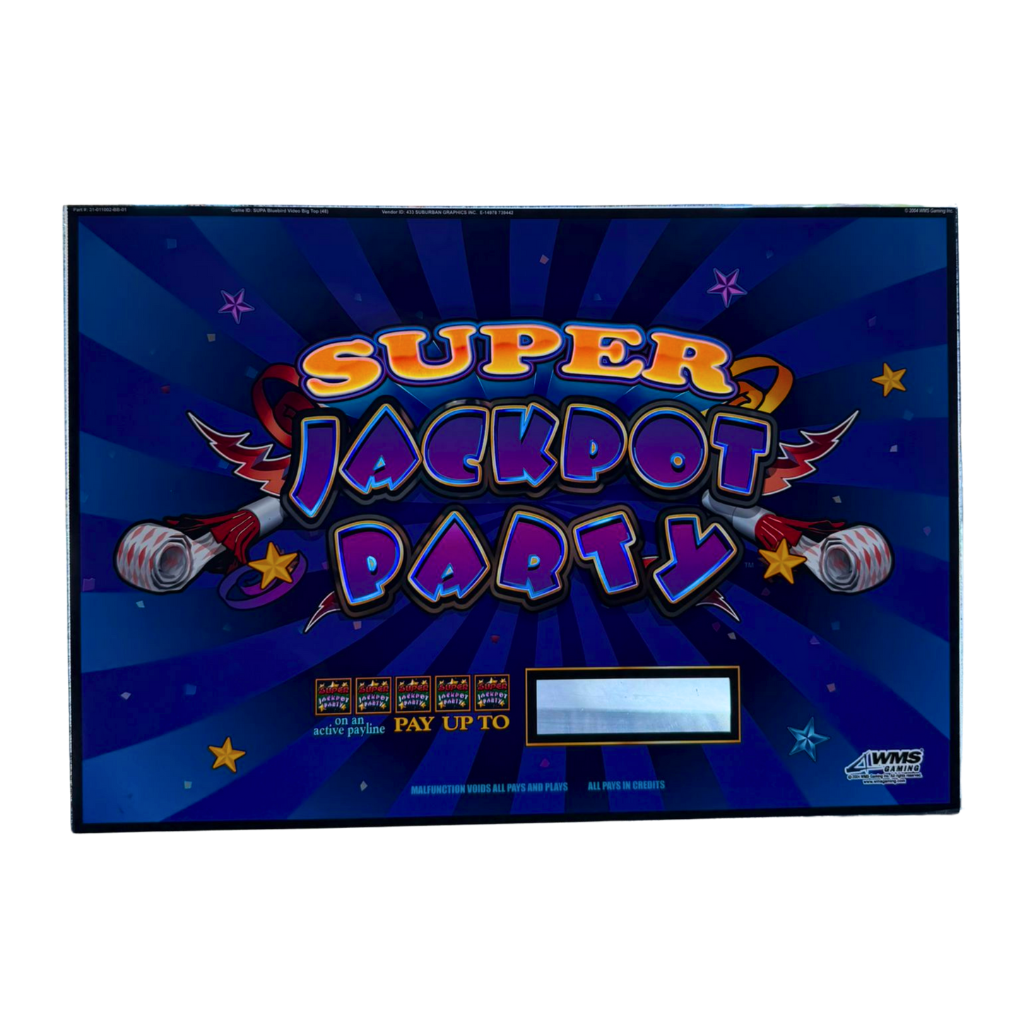 Super Jackpot Party Jumbo Slot Glass