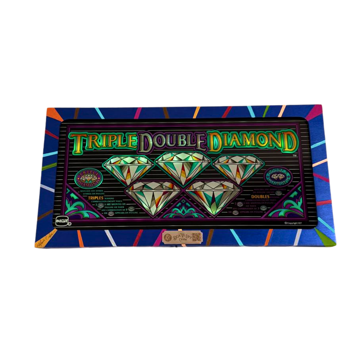 Triple Double Diamond Slot Glass
