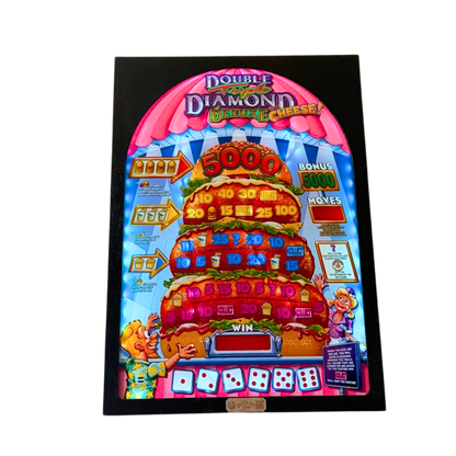 Triple Double Diamond Deluxe With Cheese Slot Glass
