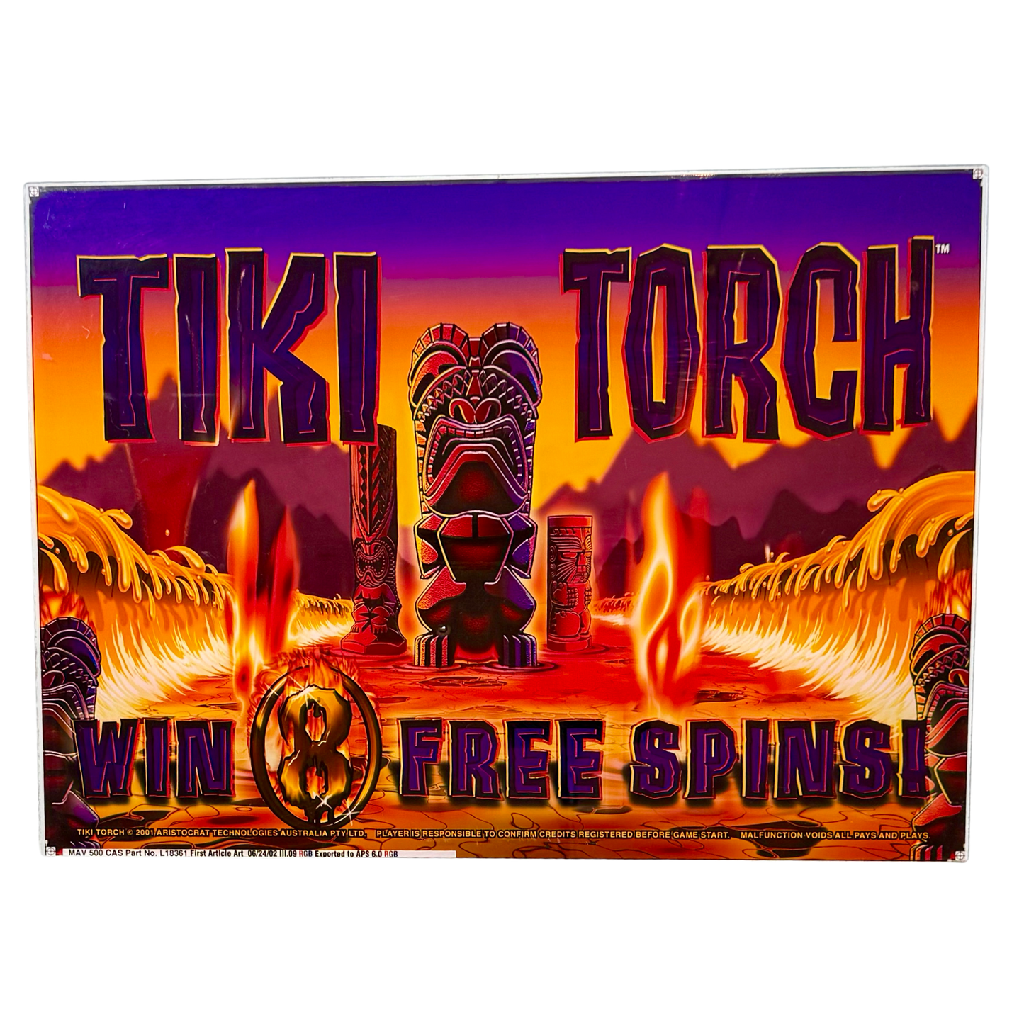 Tiki Torch Slot Retro Acrylic
