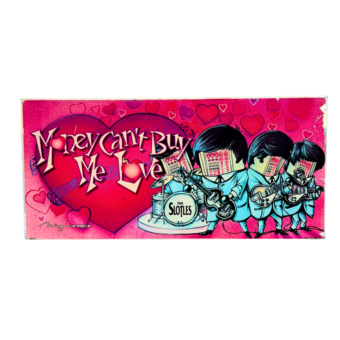 The Beatles - Money Can't Buy Me Love Slot Glass