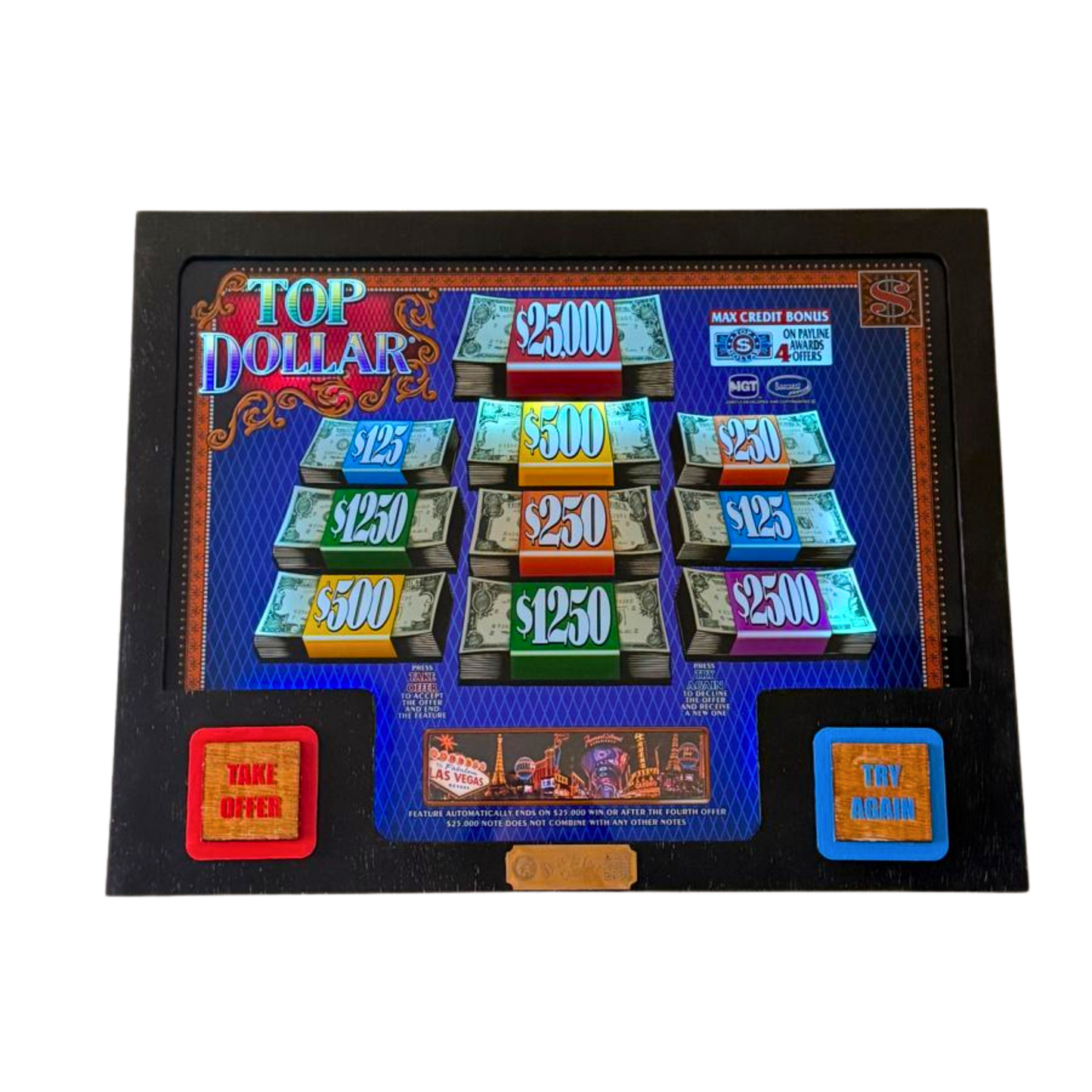 Top Dollar Jumbo Slot Glass