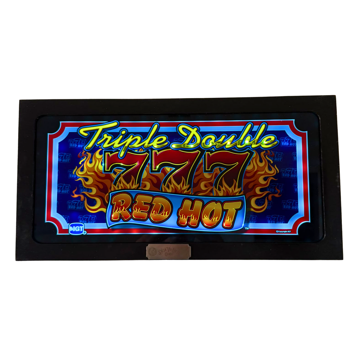 Triple Double 777 Red Hot Slot Glass