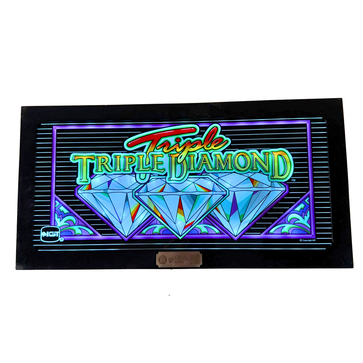 Triple Triple Diamond Slot Glass