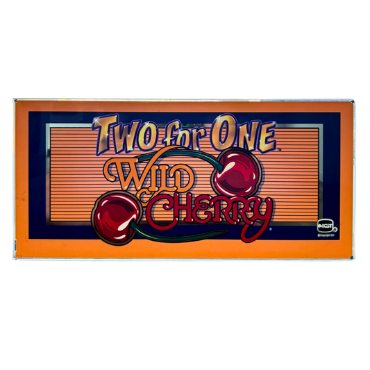 Two For One Wild Cherry Slot Glass
