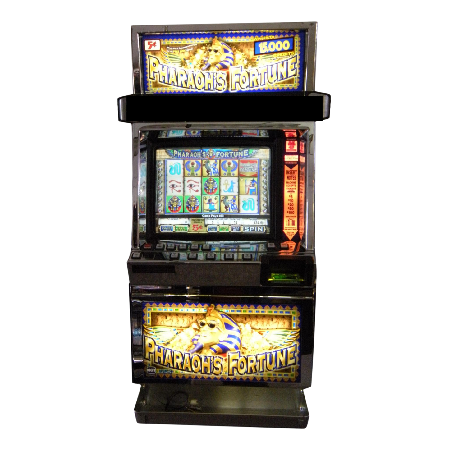 Pharaoh's Fortune Slot Glass