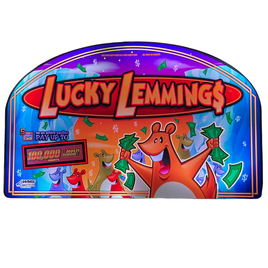 Lucky Lemmings Slot Glass
