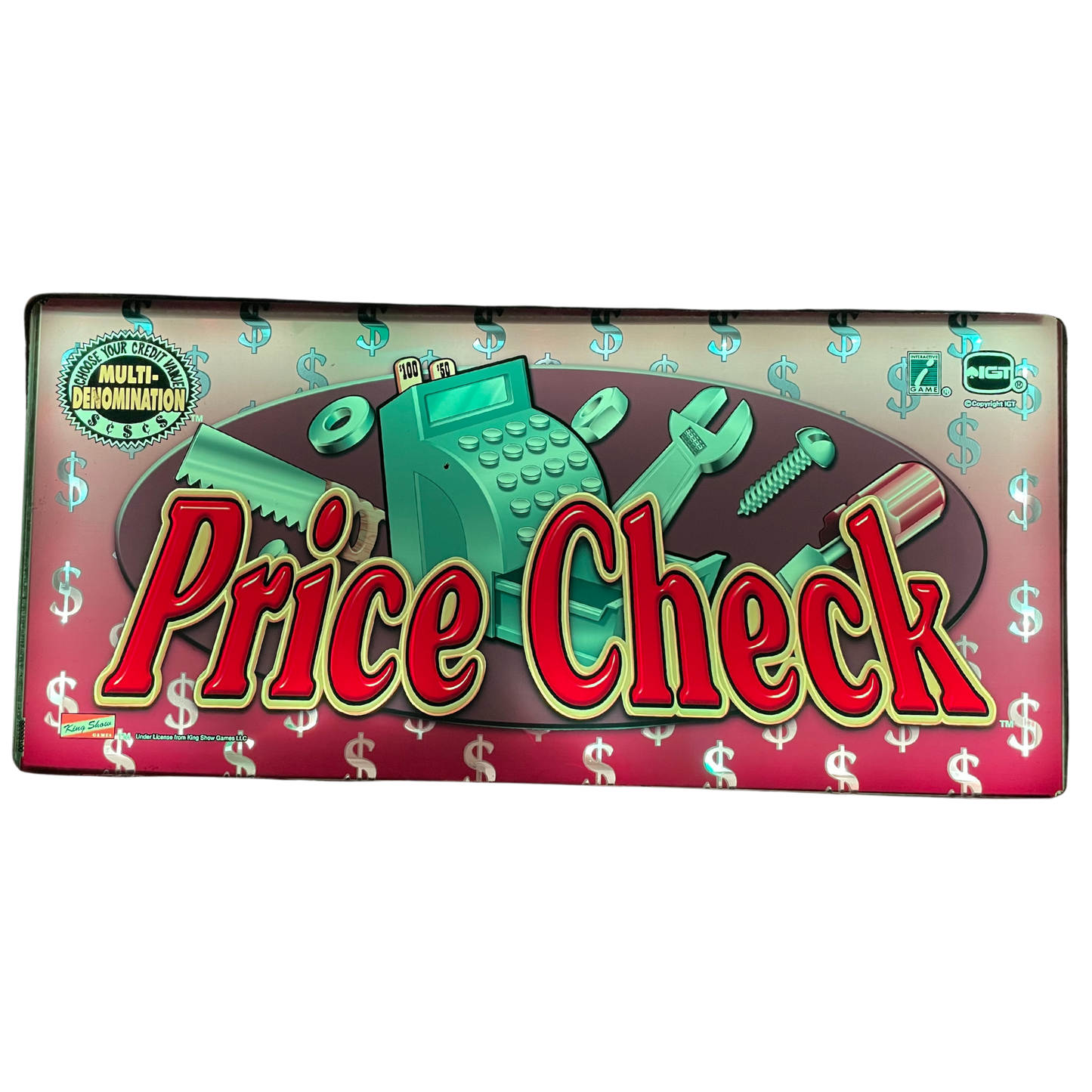 Price Check Slot Glass