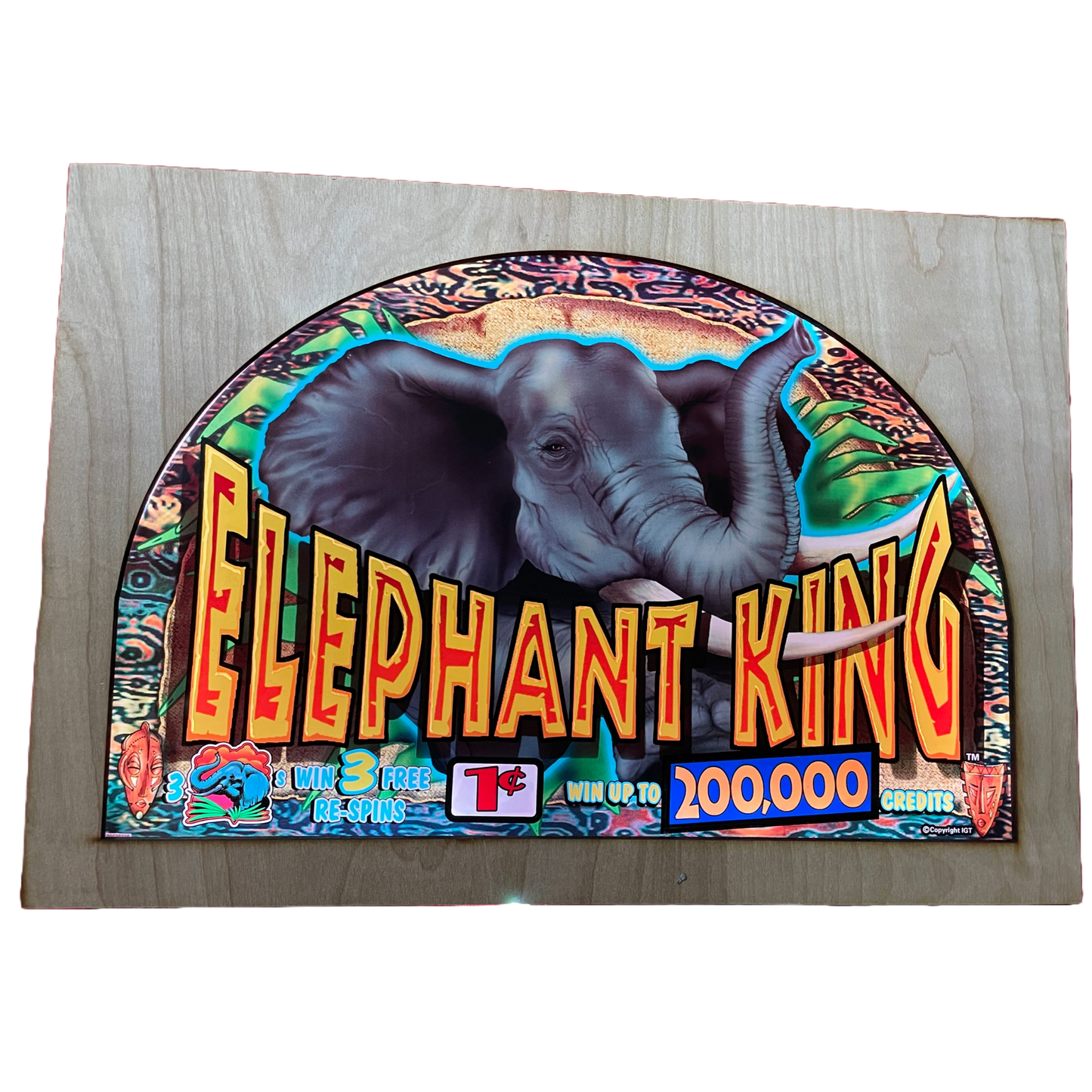 Elephant King Slot Glass