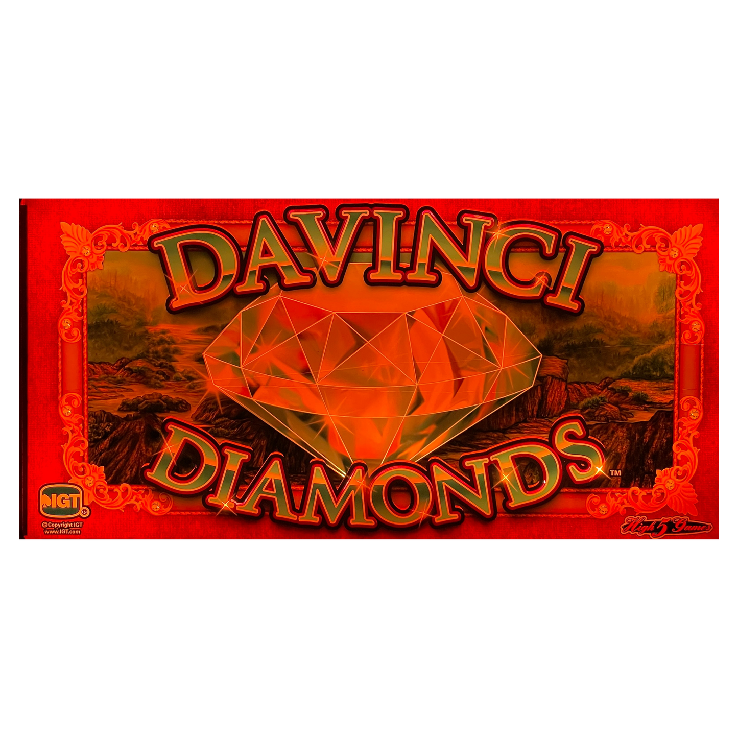 DaVinci Diamonds Slot Glass