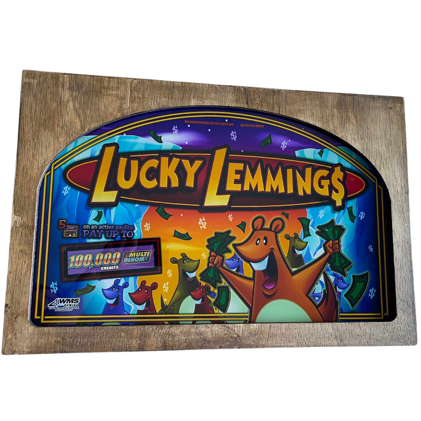 Lucky Lemmings Slot Glass