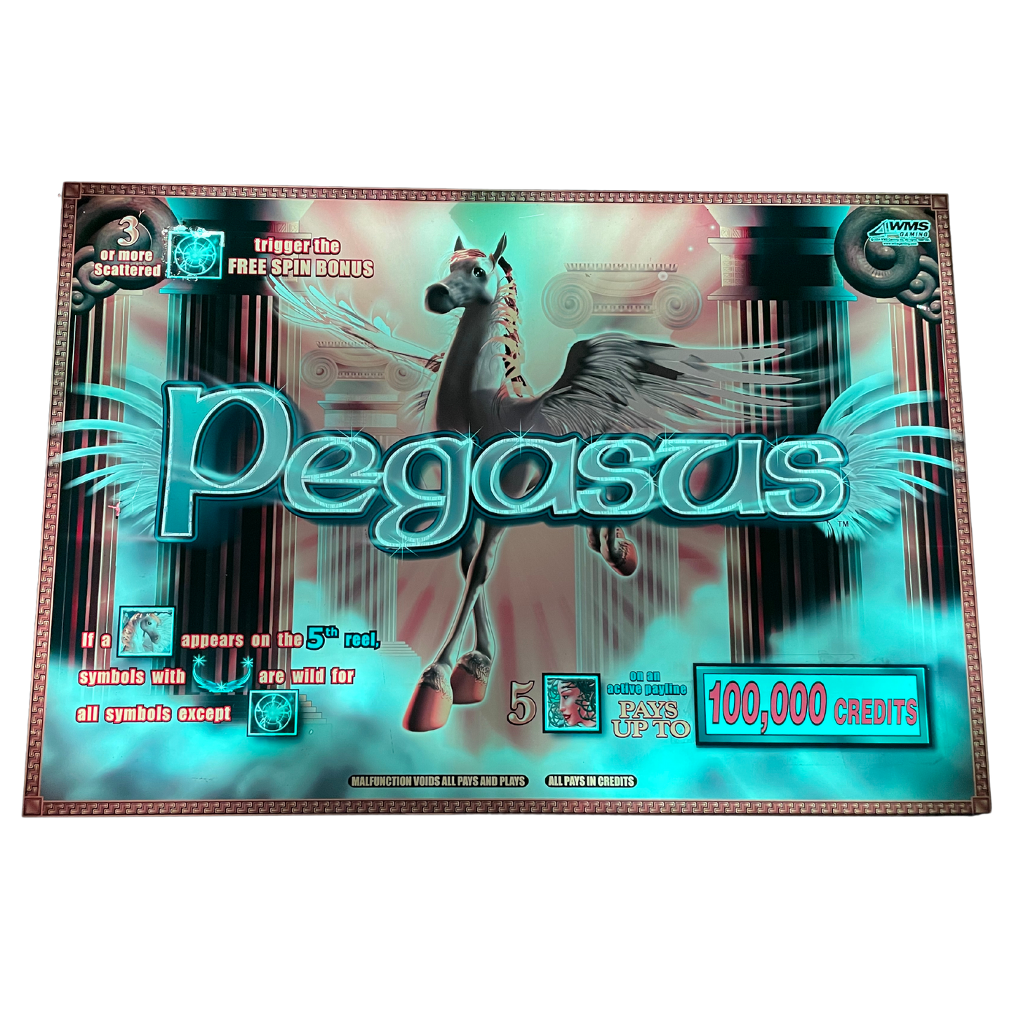 Pegasus Jumbo Slot Glass