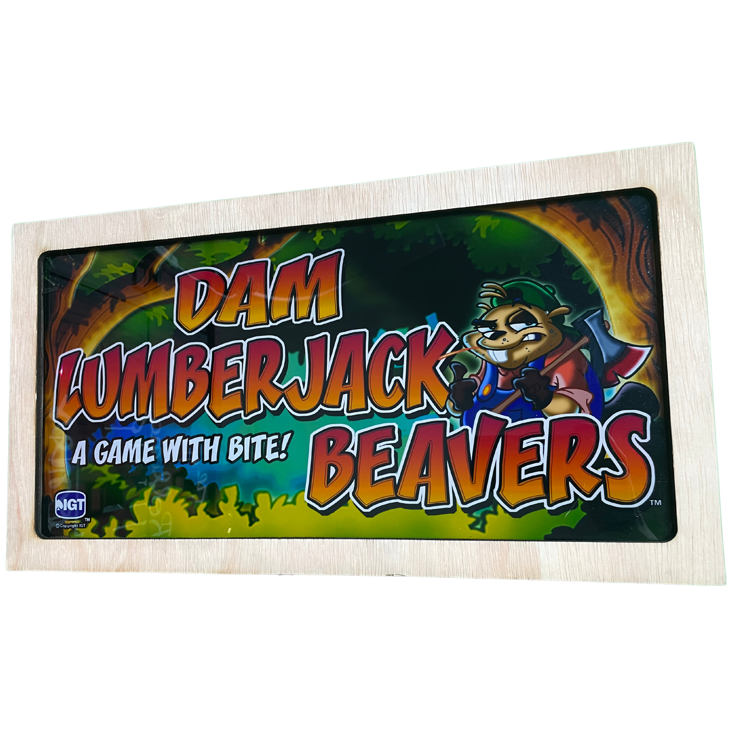 Dam Lumberjack Beavers Slot Glass