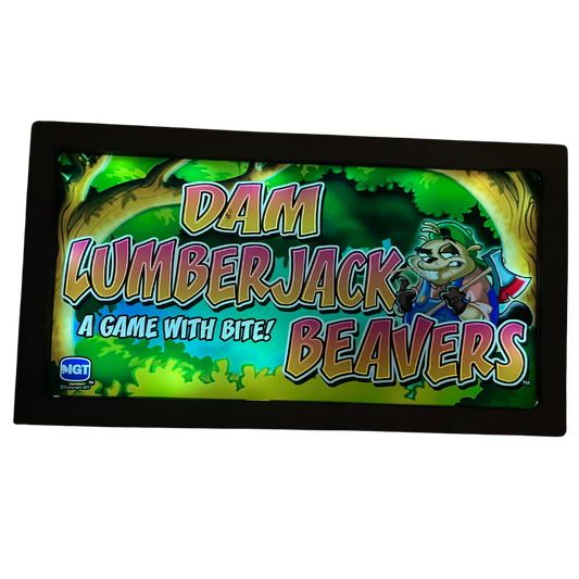 Dam Lumberjack Beavers Slot Glass