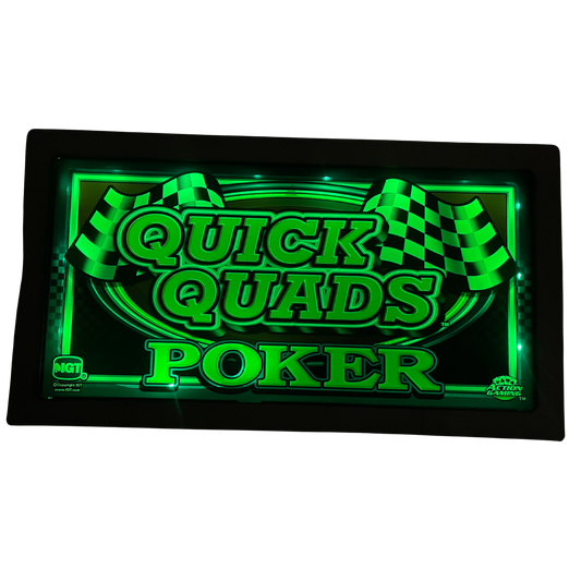 Quick Quads Poker Slot Glass