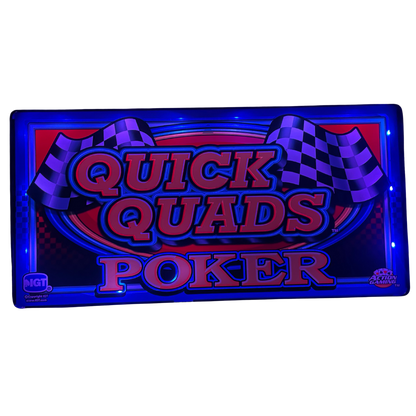 Quick Quads Poker Slot Glass