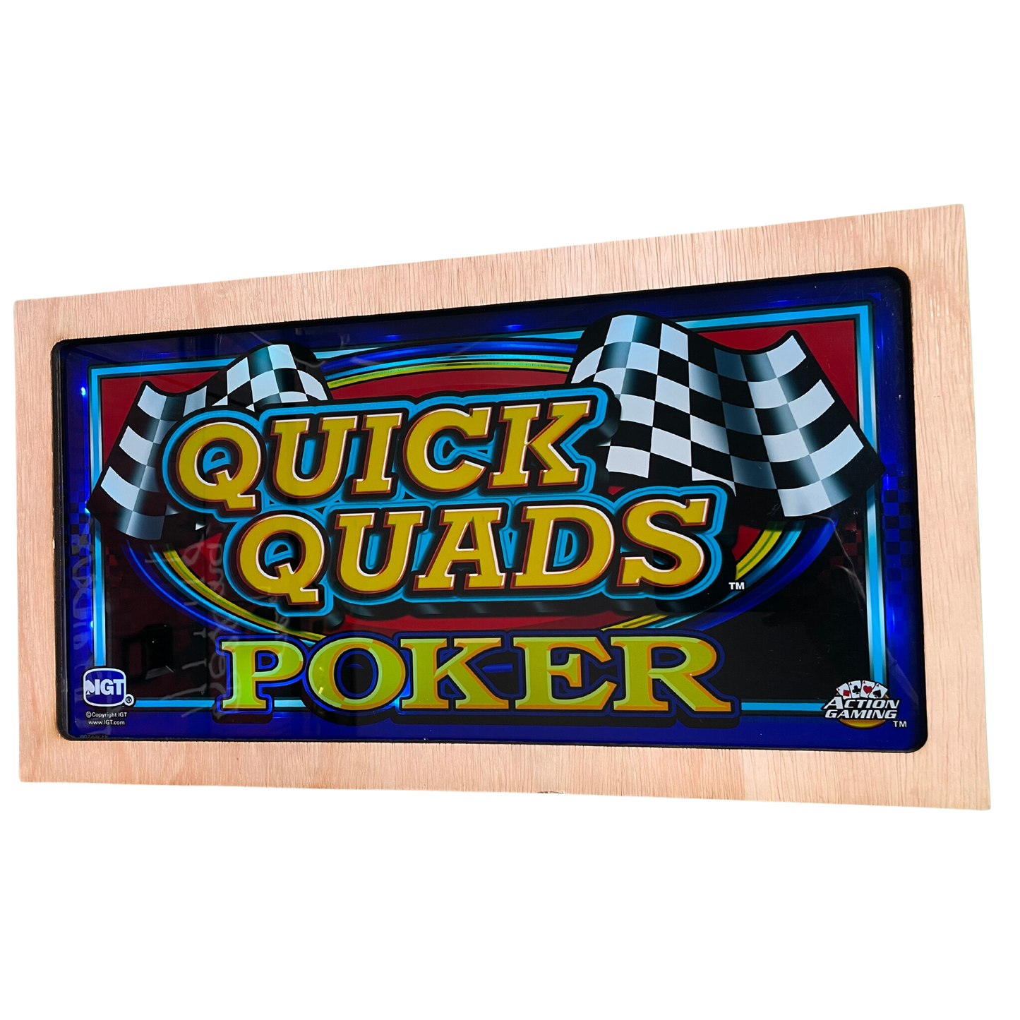 Quick Quads Poker Slot Glass