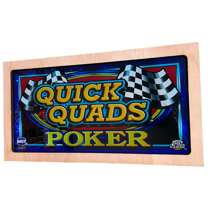 Quick Quads Poker Slot Glass