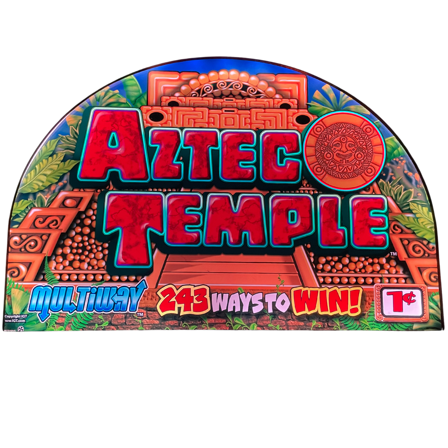 Aztec Temple Slot Glass