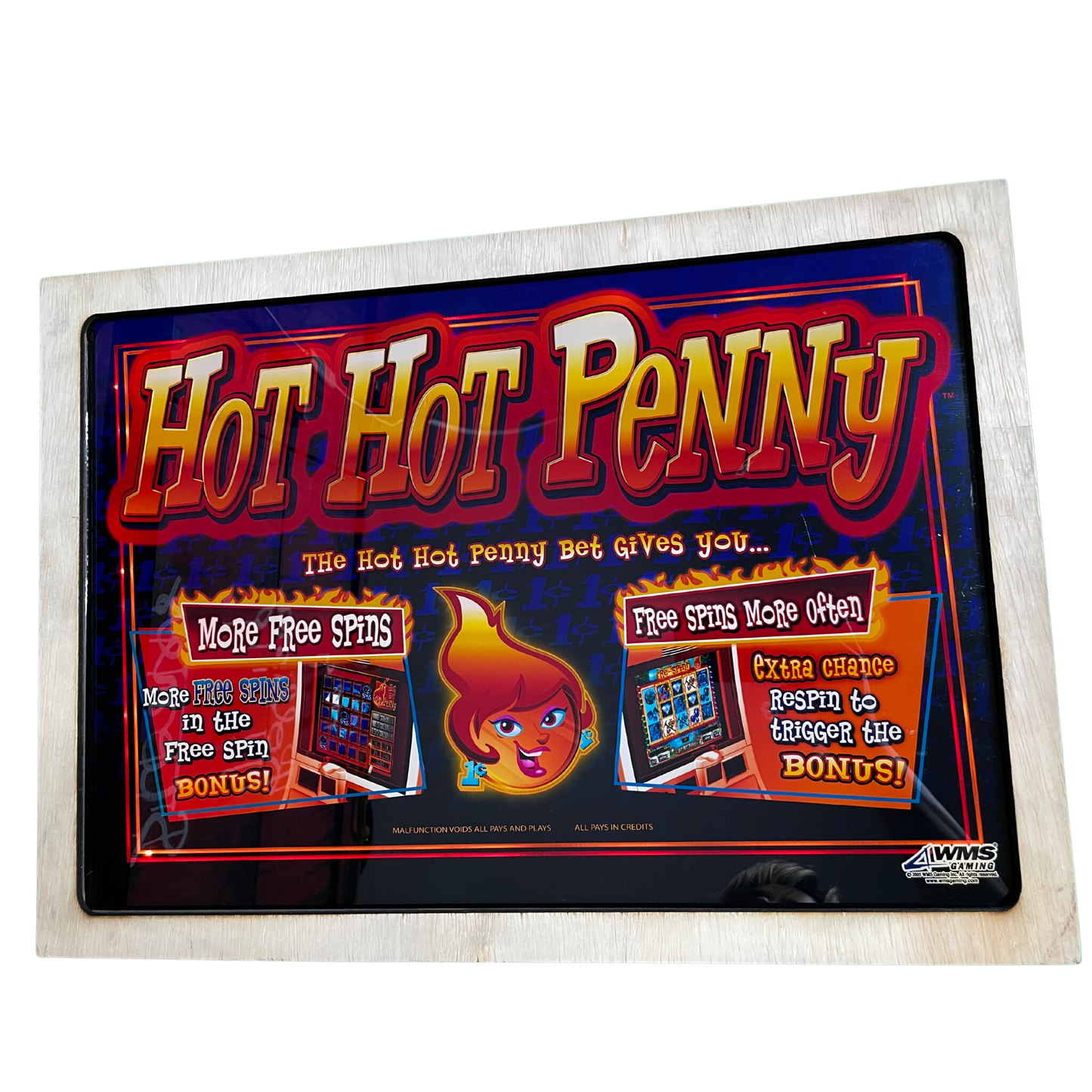 Hot Hot Penny Jumbo Slot Glass