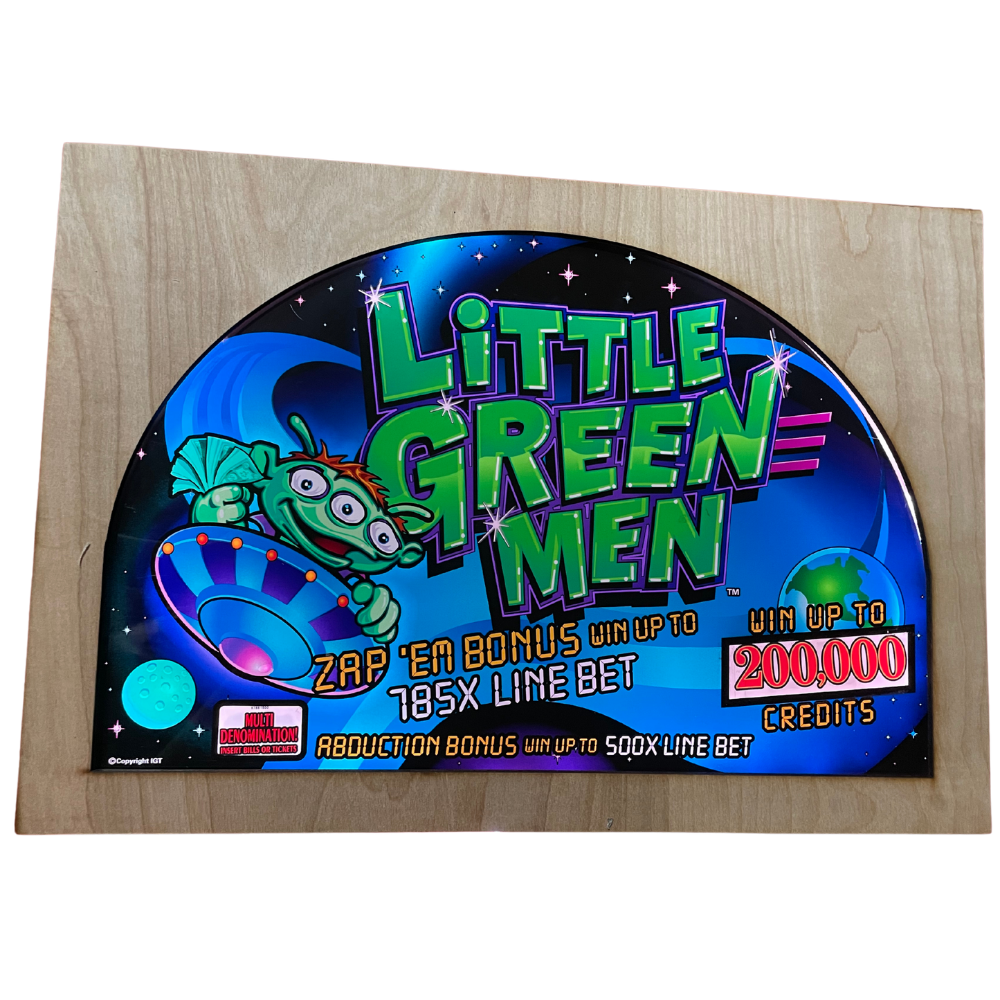 Little Green Men Slot Glass
