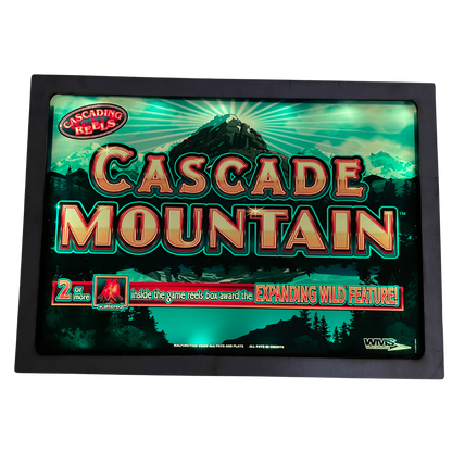 Cascade Mountain Jumbo Slot Glass