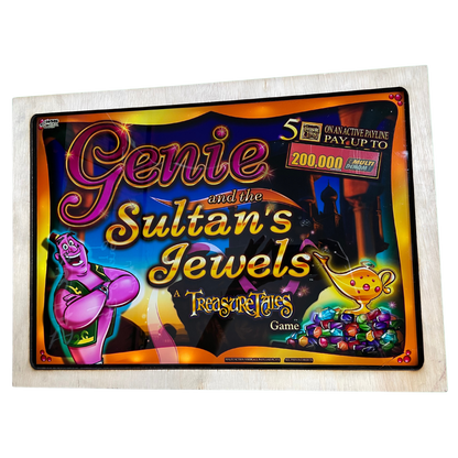 Genie Sultan's Jewels Jumbo Slot Glass