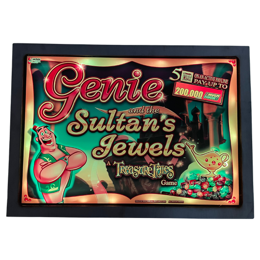 Genie Sultan's Jewels Jumbo Slot Glass