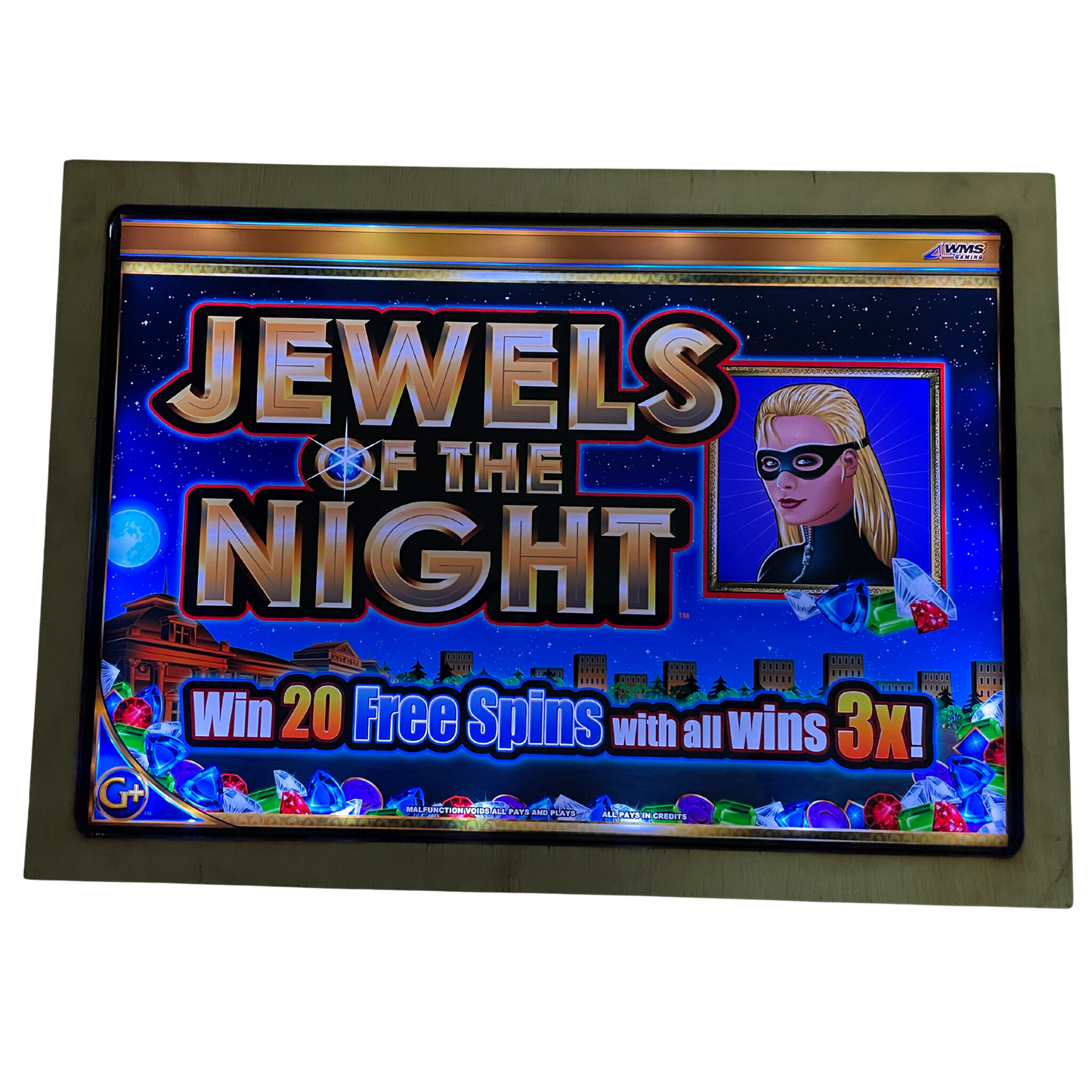 Jewel Of The Night Jumbo Slot Glass