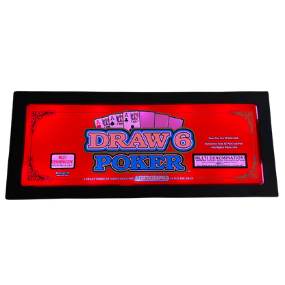 Draw 6 Poker Slot Glass