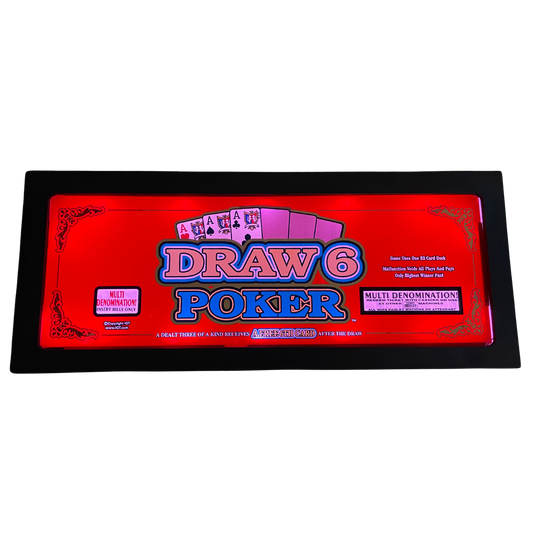 Draw 6 Poker Slot Glass