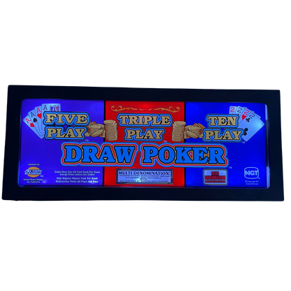 Triple Play Draw Poker Slot Glass