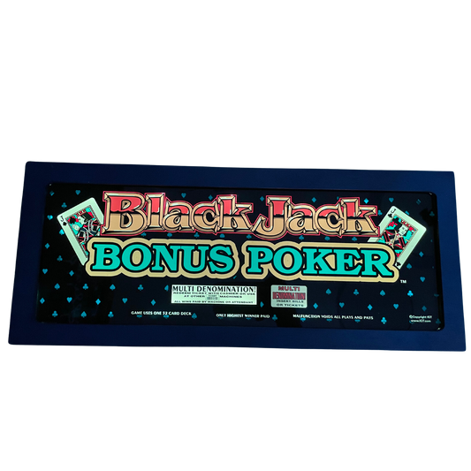 Blackjack Bonus Poker Slot Glass