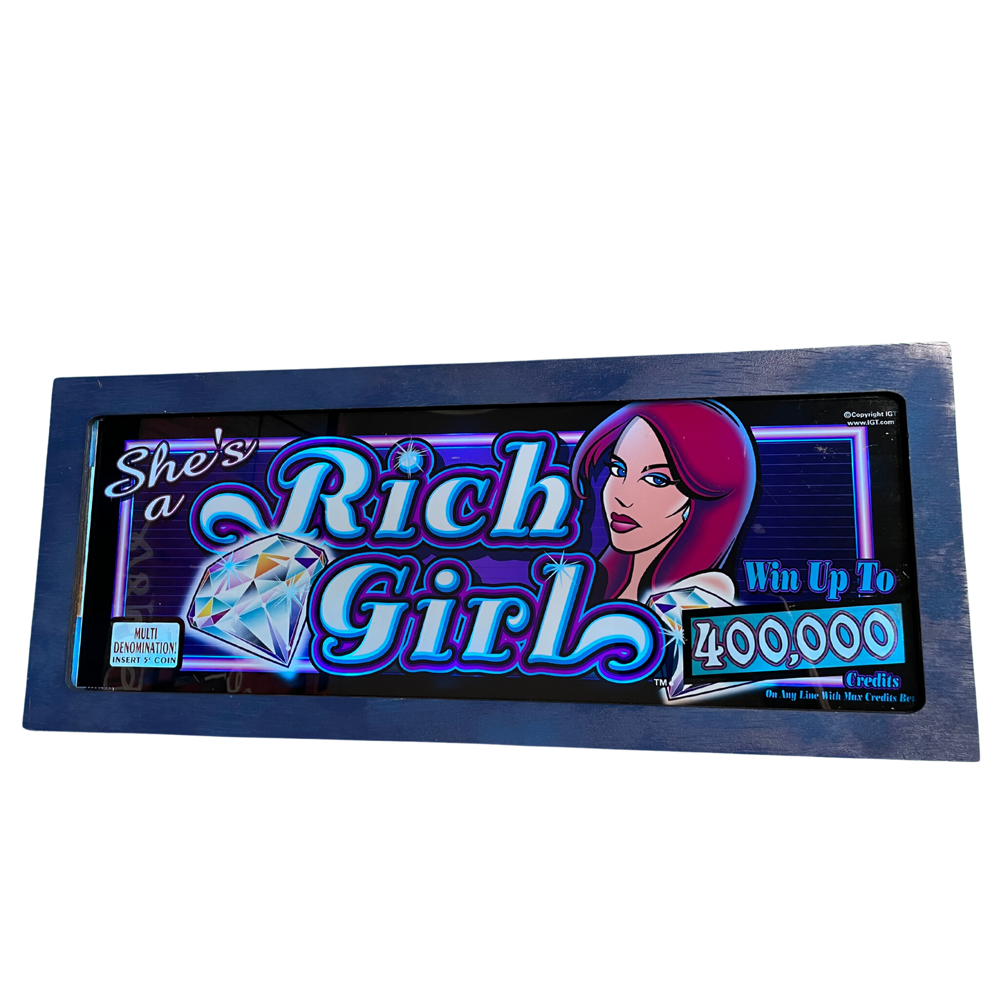 Rich Girl Slot Glass