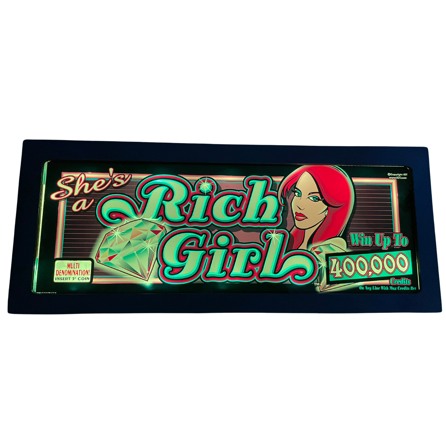 Rich Girl Slot Glass