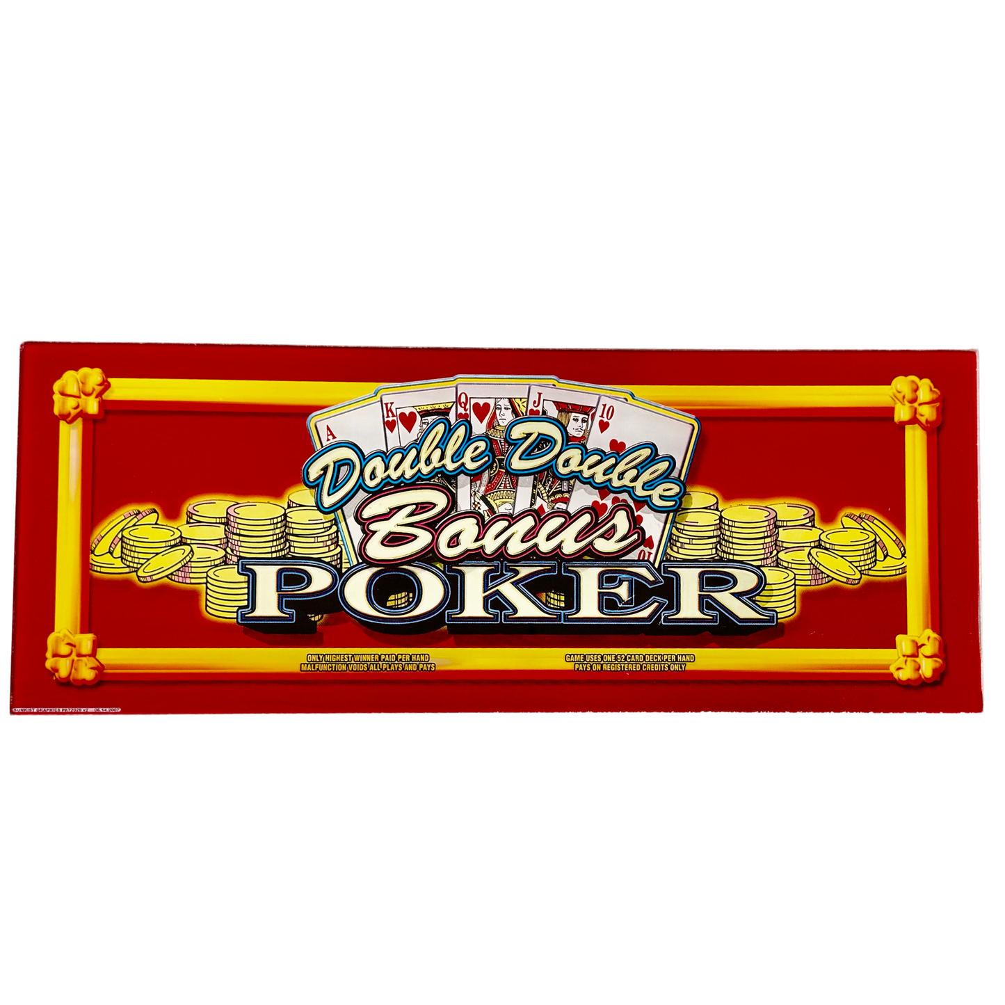 Double Double Bonus Poker Slot Glass