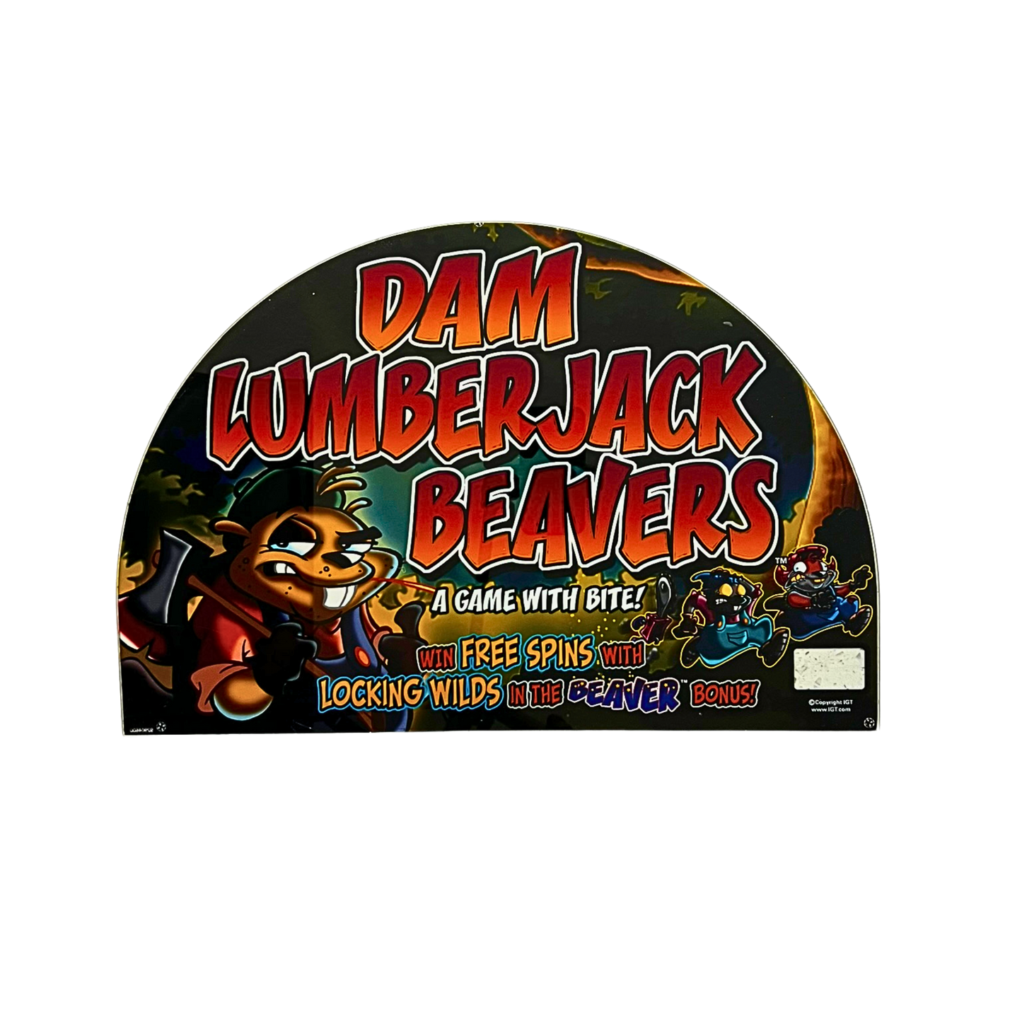 Dam Lumberjack Beavers Slot Glass