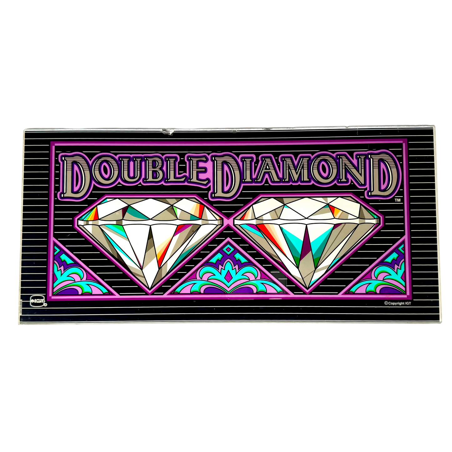 Double Diamond Slot Glass