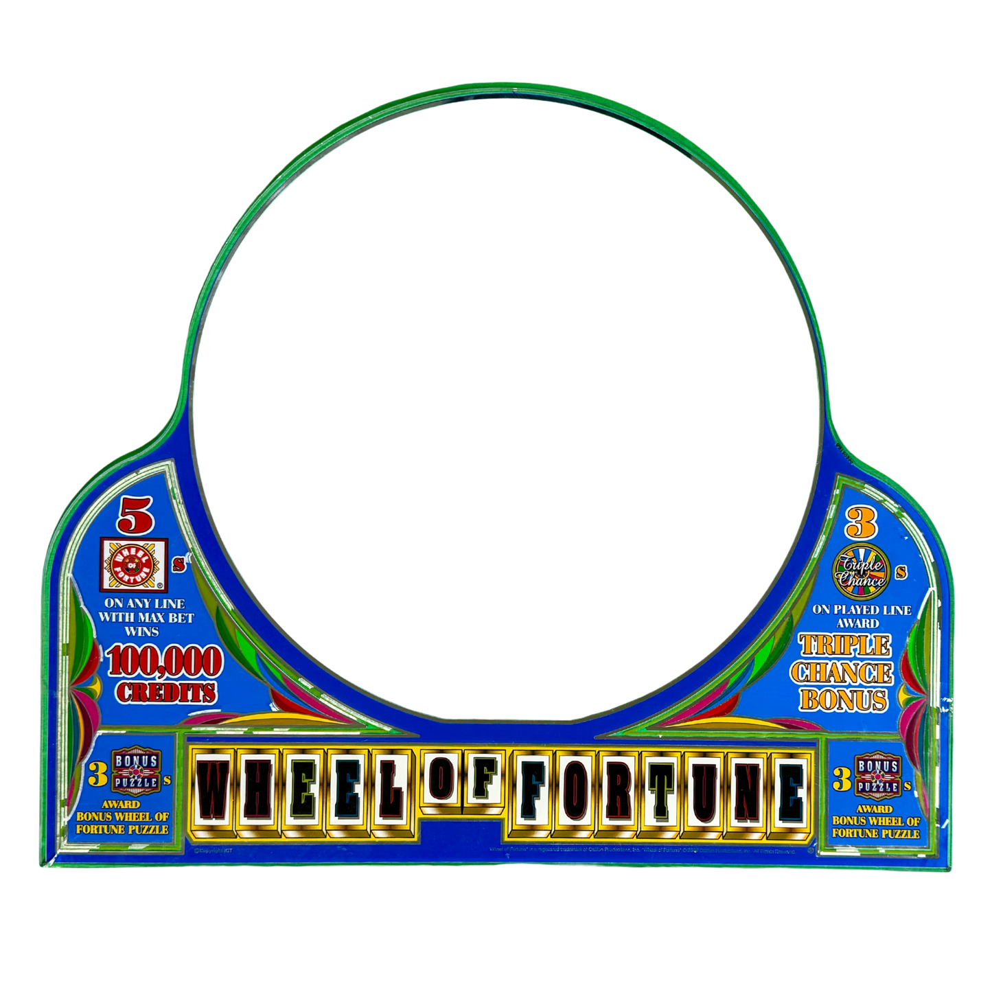 Wheel Of Fortune Slot Glass