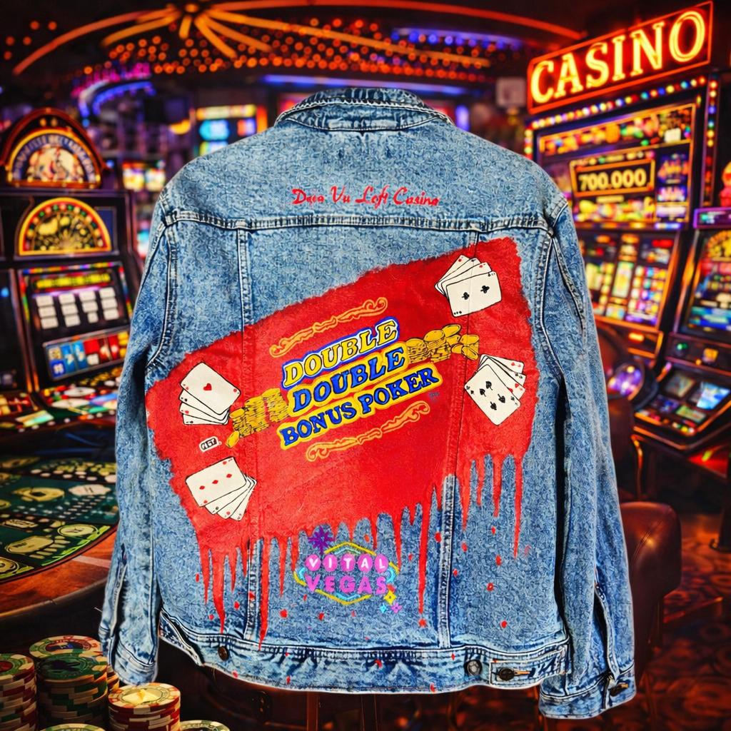 Custom Hand-Painted Denim Jacket (by Stefania Hara)
