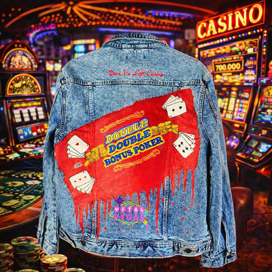 Custom Hand-Painted Denim Jacket (by Stefania Hara)