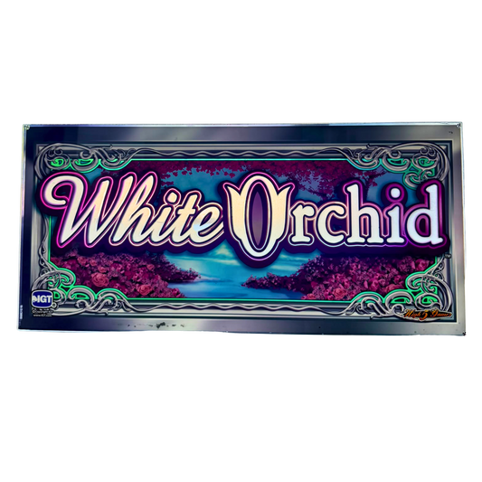 White Orchid Slot Glass