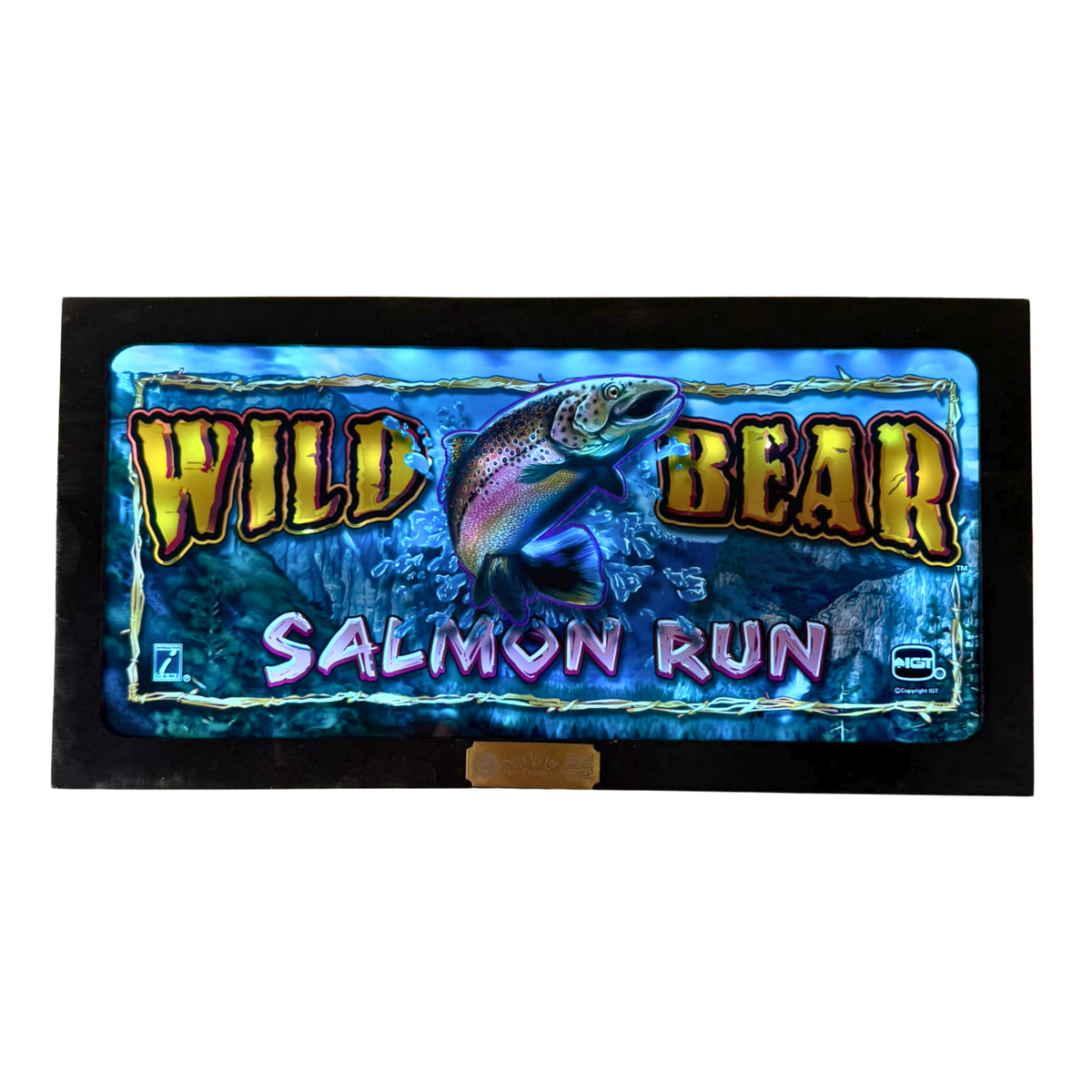 Wild Bear Salmon Run Slot Glass